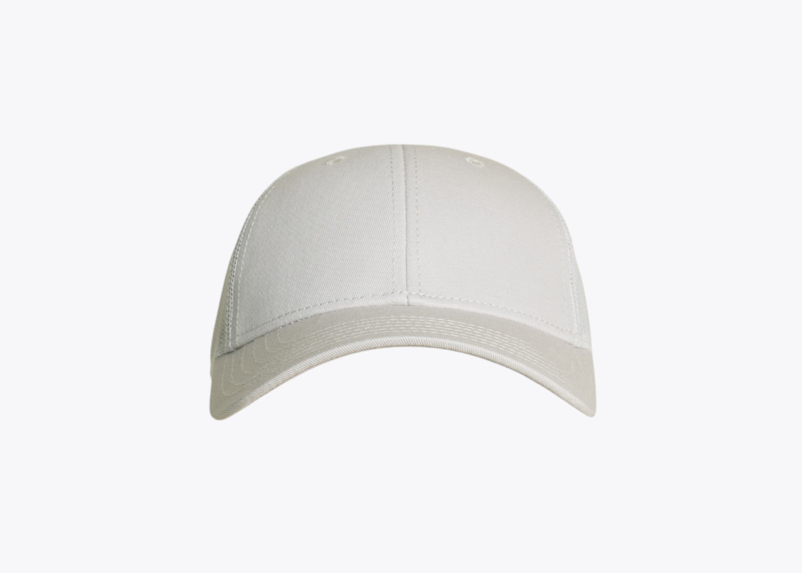 AS Colour 1141 Icon Trucker Hat in Bone (size:one size fits most, view:front)