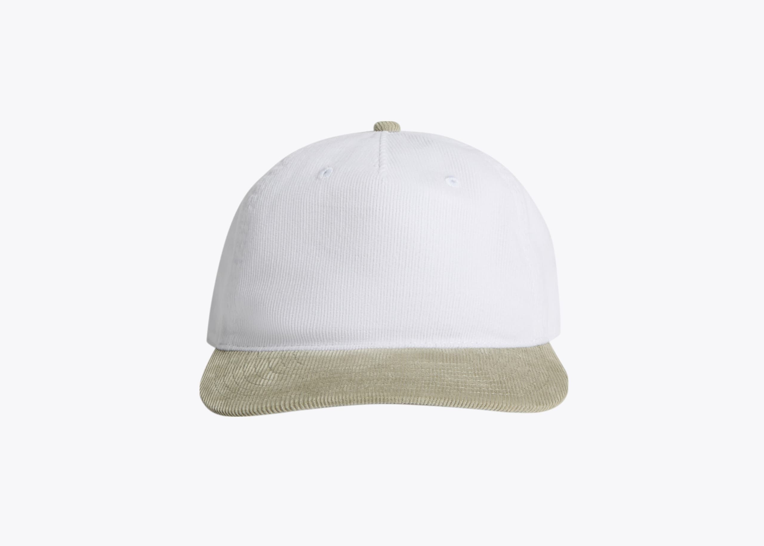 AS Colour 1159 Class Cord Two-Tone Cap in White/Eucalyptus (size:one size fits most, view:front)
