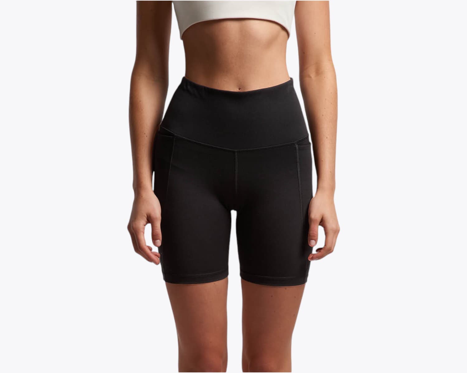 AS Colour 4621 Women's Active Bike Shorts in Black (size:small, view:front)