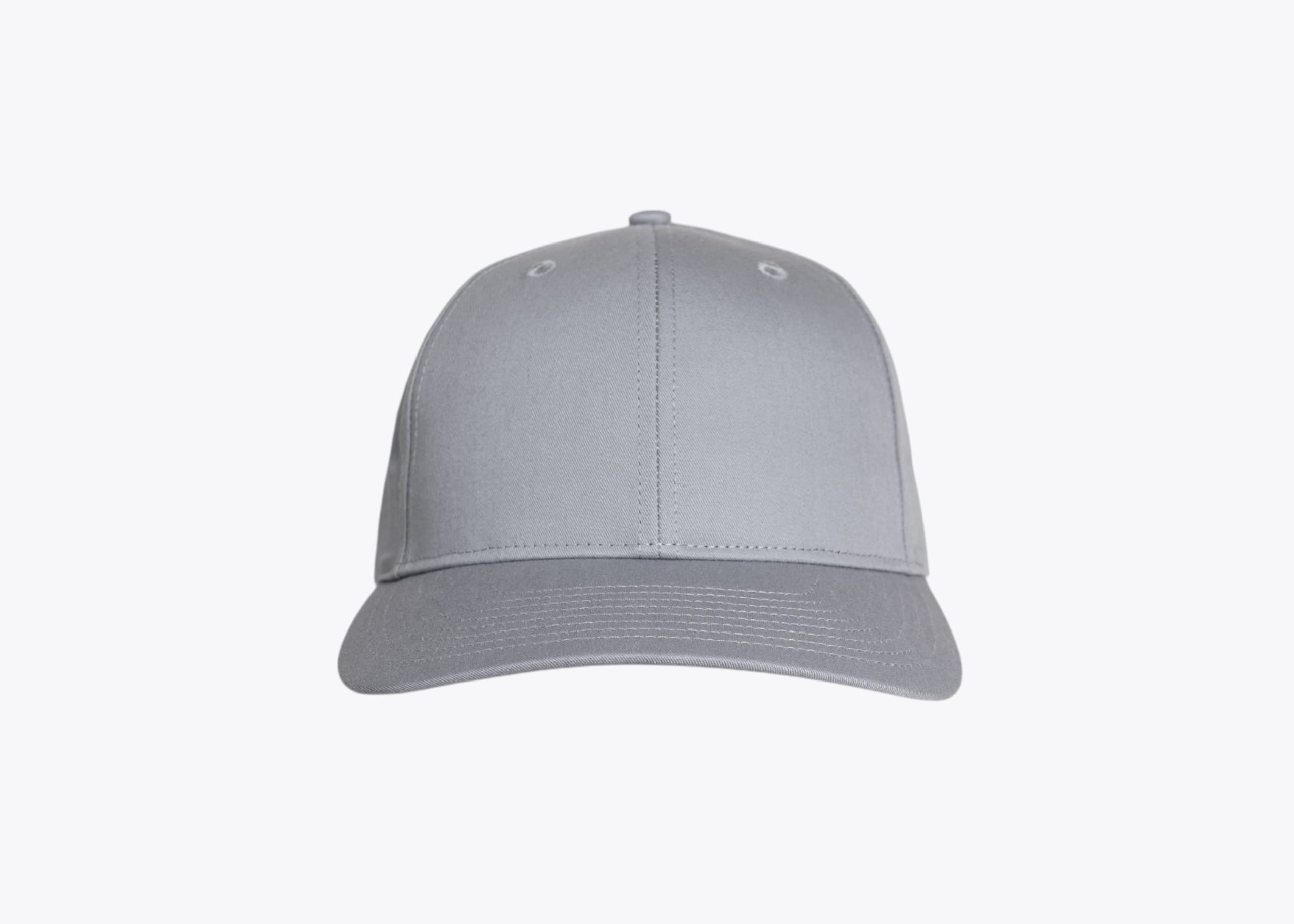 Richardson 212 Pro Twill Snapback Cap in Grey (size:s/m, view:front)