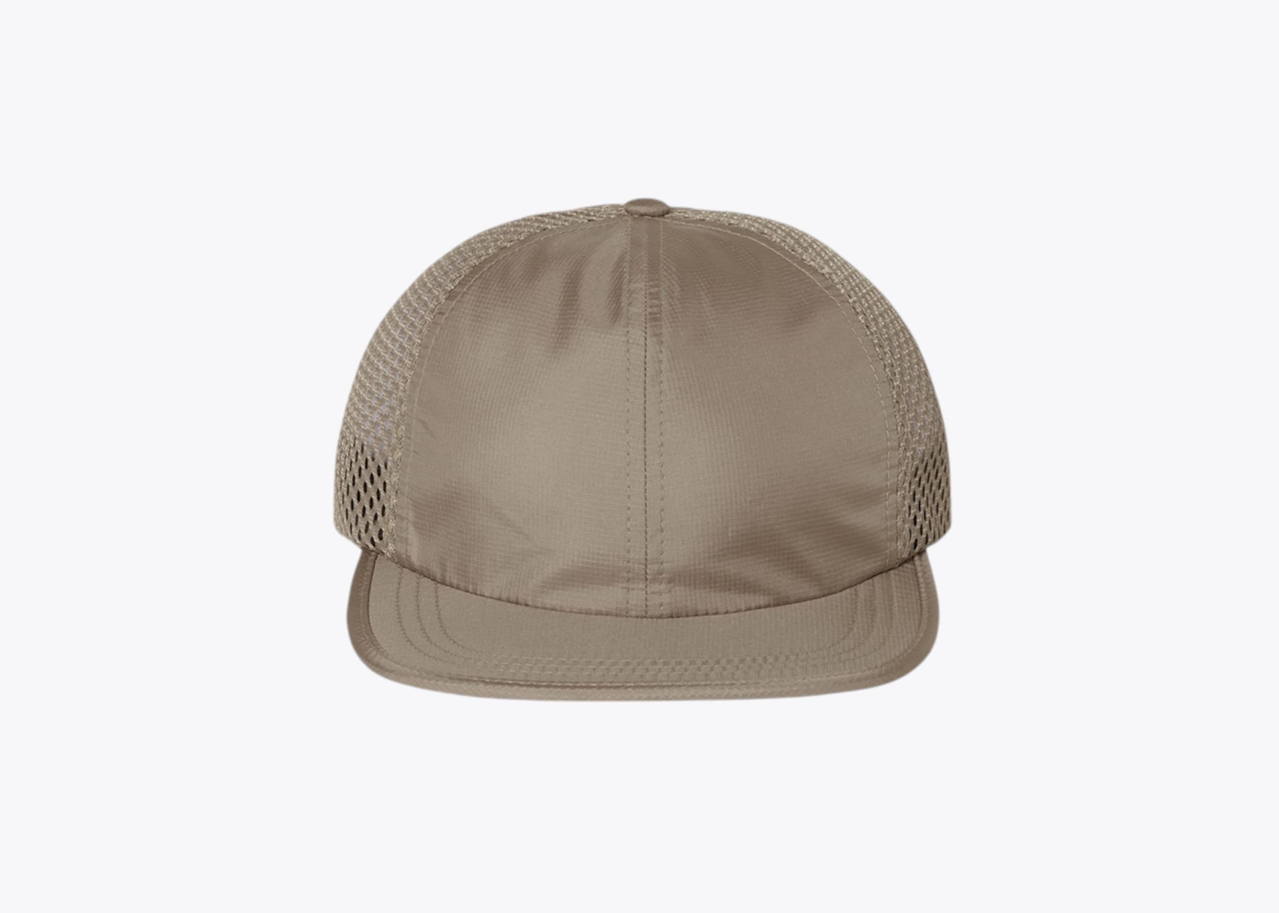 Richardson 935 Rogue Wide Set Mesh Cap in Khaki (size:osfm, view:front)
