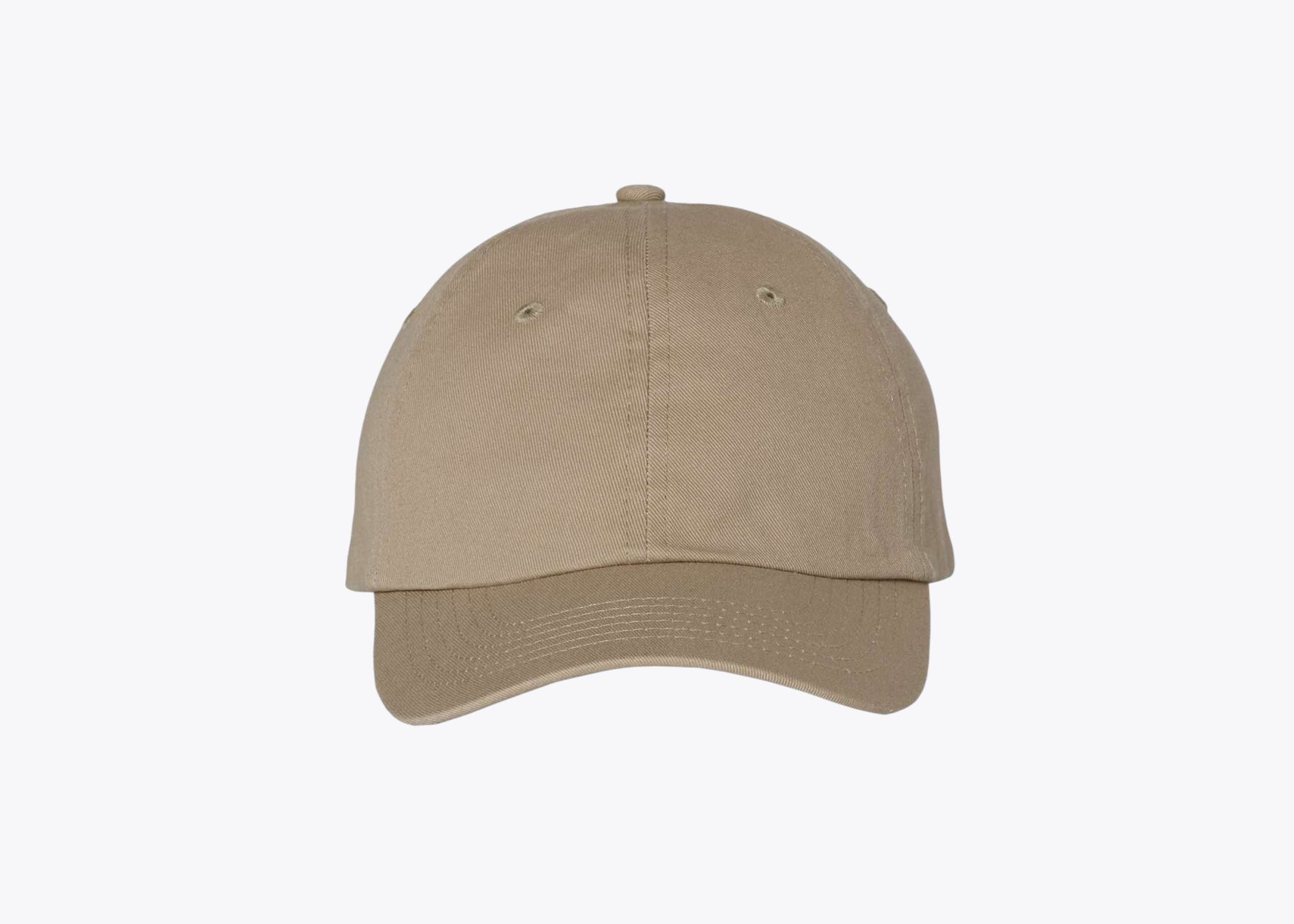 Valucap VC300Y Youth Bio-Washed Dad Hat in Khaki (size:one size fits most, view:front)