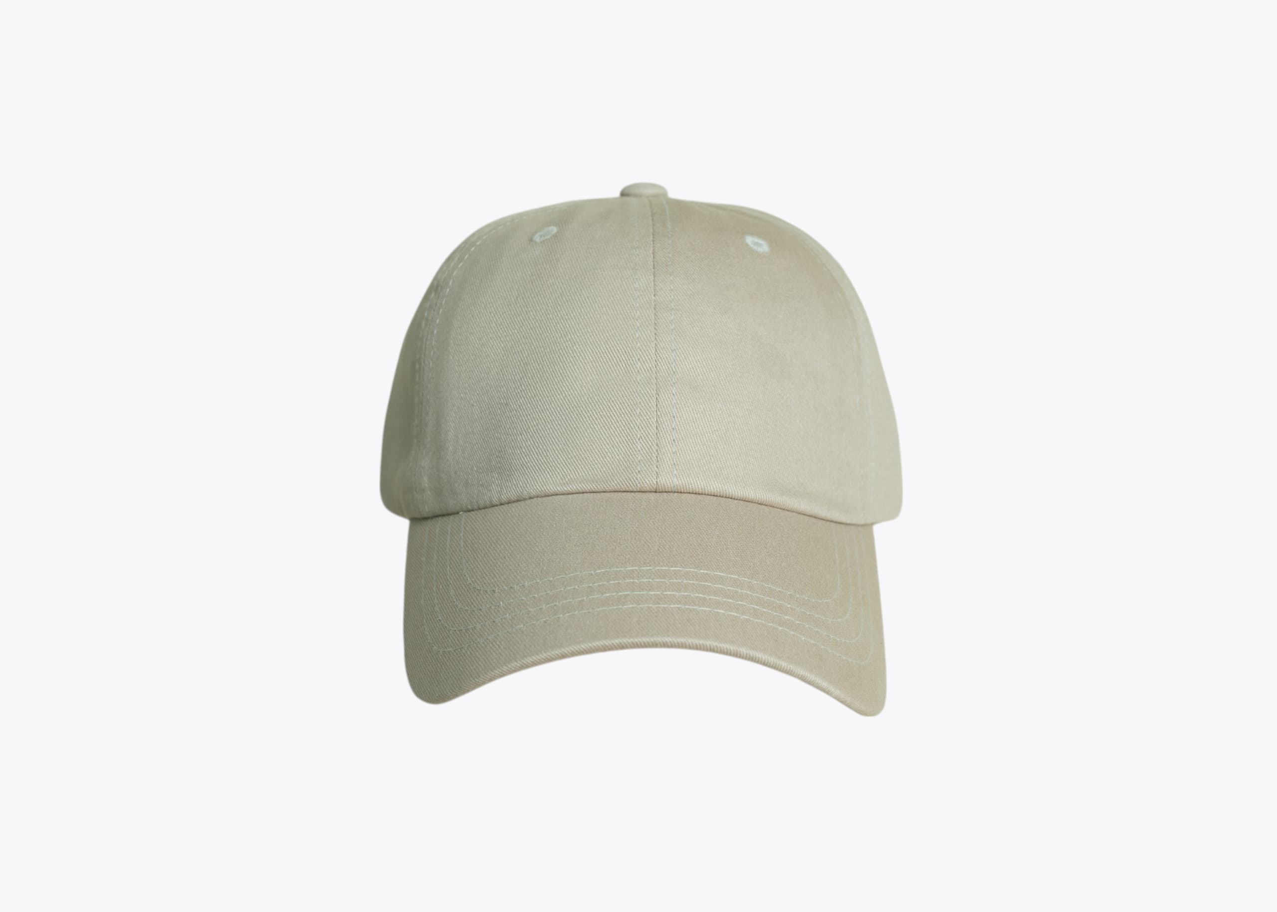 Yupoong 6245CM Classic Dad Hat in Stone (size:one size fits most, view:front)